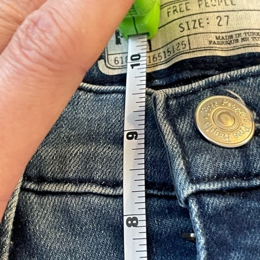 Free People ripped kness high rise skinny jeans 27 - Picture 8 of 11